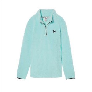 VS PINK Aqua Sherpa Pullover